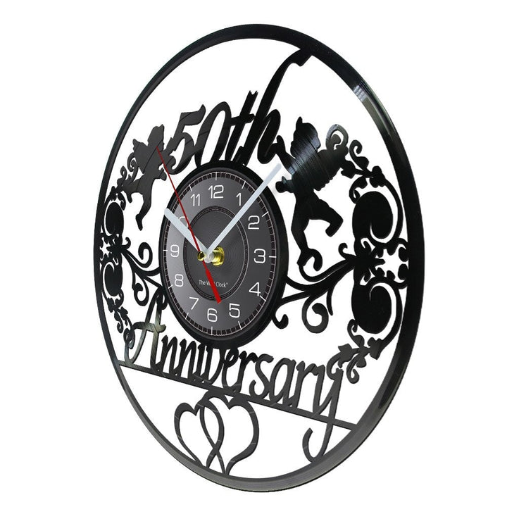 Horloge Murale Design | 50 ans de Mariage | Designix - Horloge murales    - https://designix.fr/