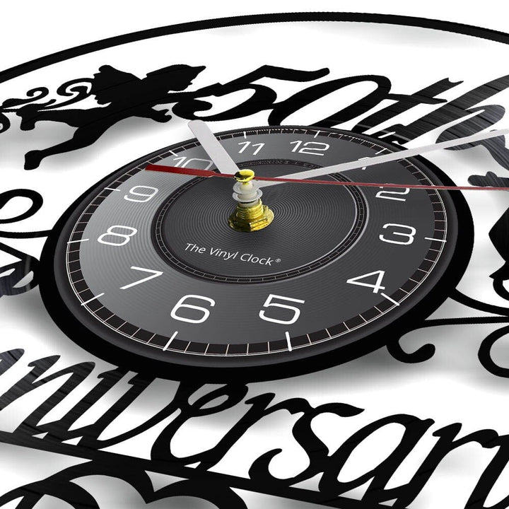 Horloge Murale Design | 50 ans de Mariage | Designix - Horloge murales    - https://designix.fr/