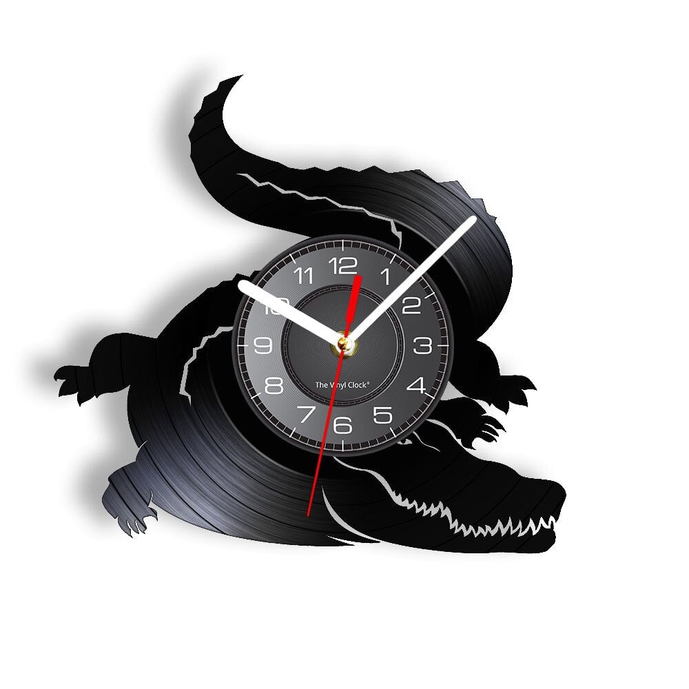 Horloge Murale Design | Alligator | Designix - Horloge murales Sans LED 30 cm  - https://designix.fr/