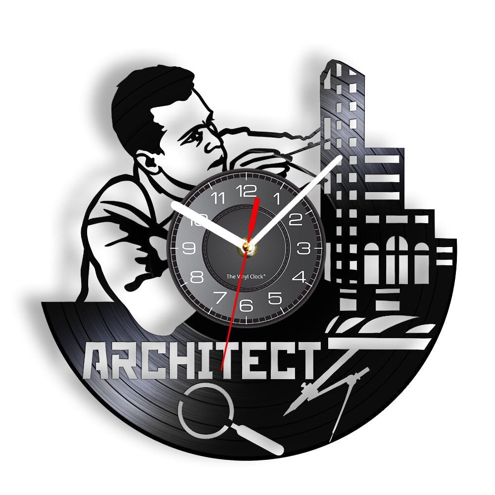 Horloge Murale Design | Architect | Designix - Horloge murales Sans LED 30 cm  - https://designix.fr/
