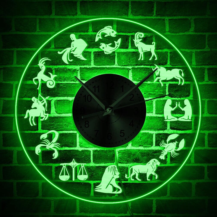 Horloge Murale Design | Astrologie du Zodiaque | Designix - Horloge murales    - https://designix.fr/