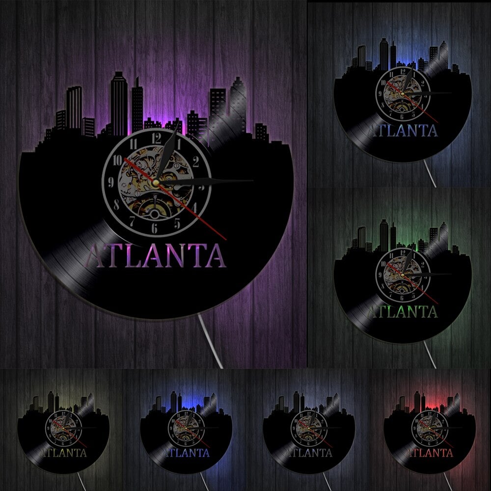 Horloge Murale Design | Atlanta | Designix - Horloge murales Avec LED   - https://designix.fr/