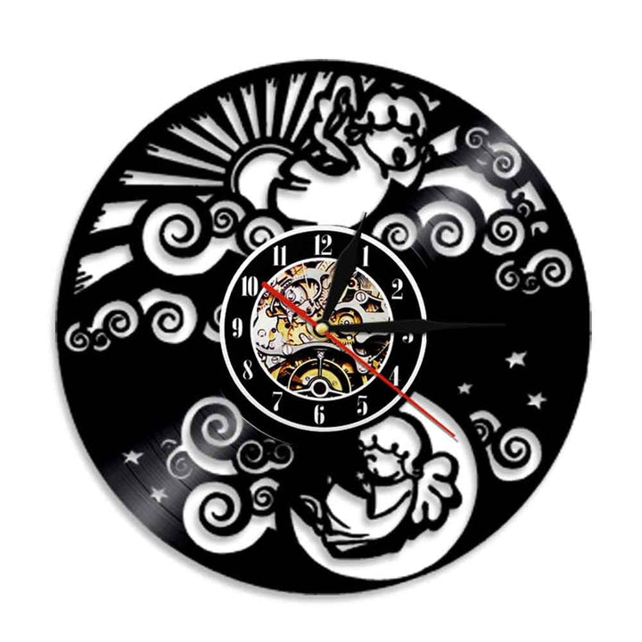 Horloge Murale Design | Baby Angels | Designix - Horloge murales Sans LED   - https://designix.fr/