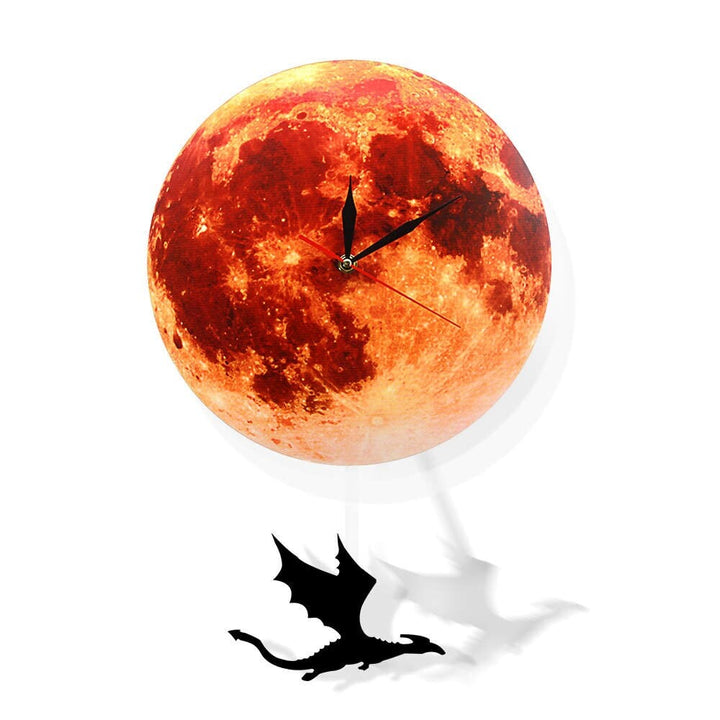 Horloge Murale Design | Balance toi sur la Lune | Designix - Horloge murales O   - https://designix.fr/