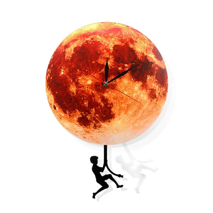 Horloge Murale Design | Balance toi sur la Lune | Designix - Horloge murales K   - https://designix.fr/
