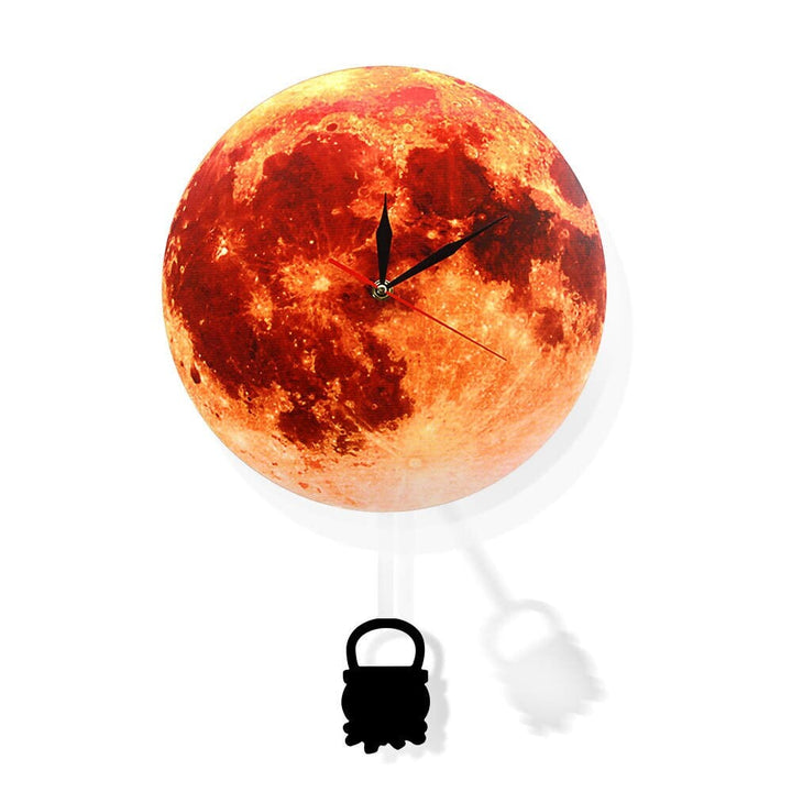 Horloge Murale Design | Balance toi sur la Lune | Designix - Horloge murales G   - https://designix.fr/