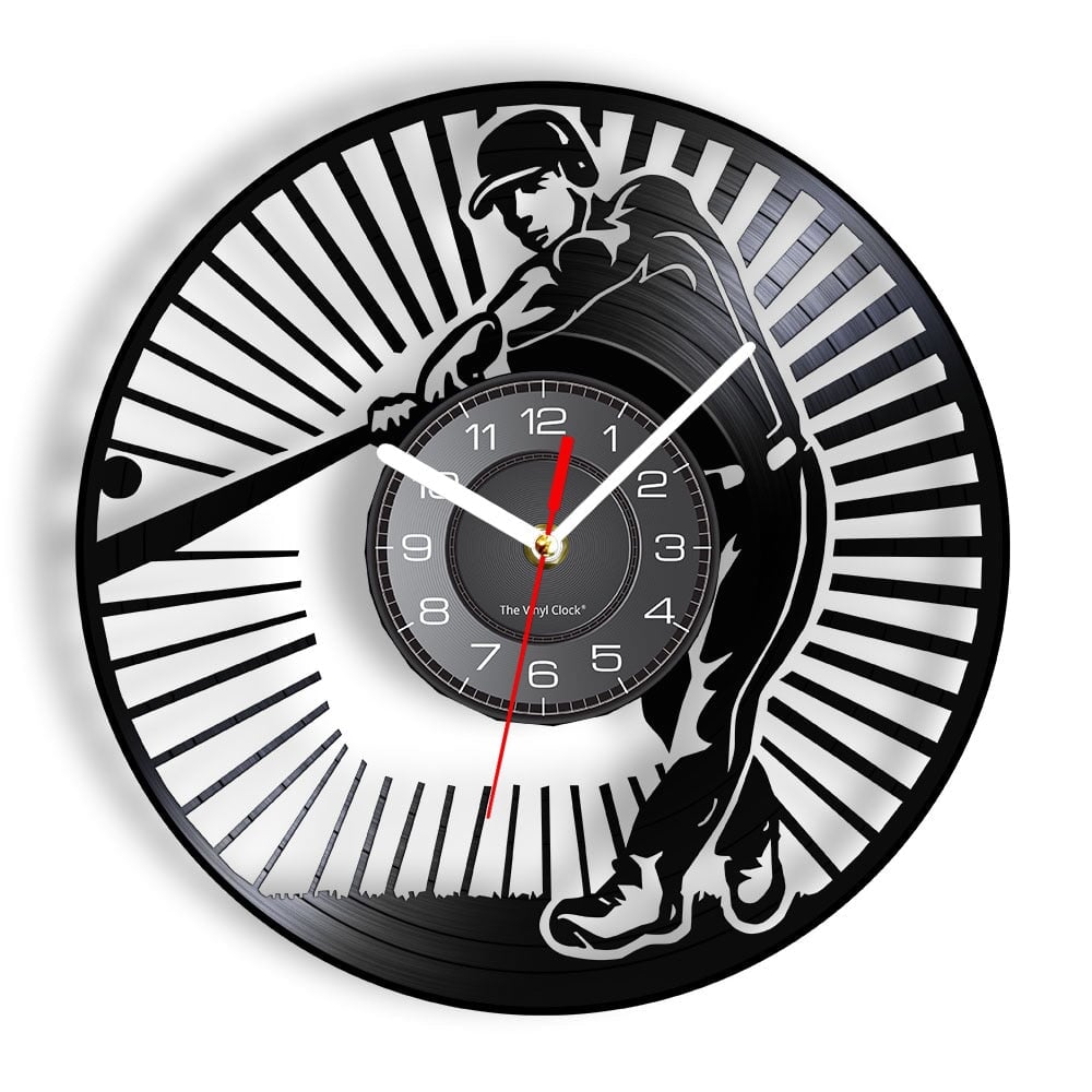 Horloge Murale Design | Baseball | Designix - Horloge murales Sans LED 30 cm  - https://designix.fr/