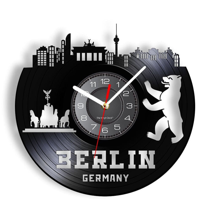Horloge Murale Design | Berlin | Designix - Horloge murales Sans LED 30 cm  - https://designix.fr/