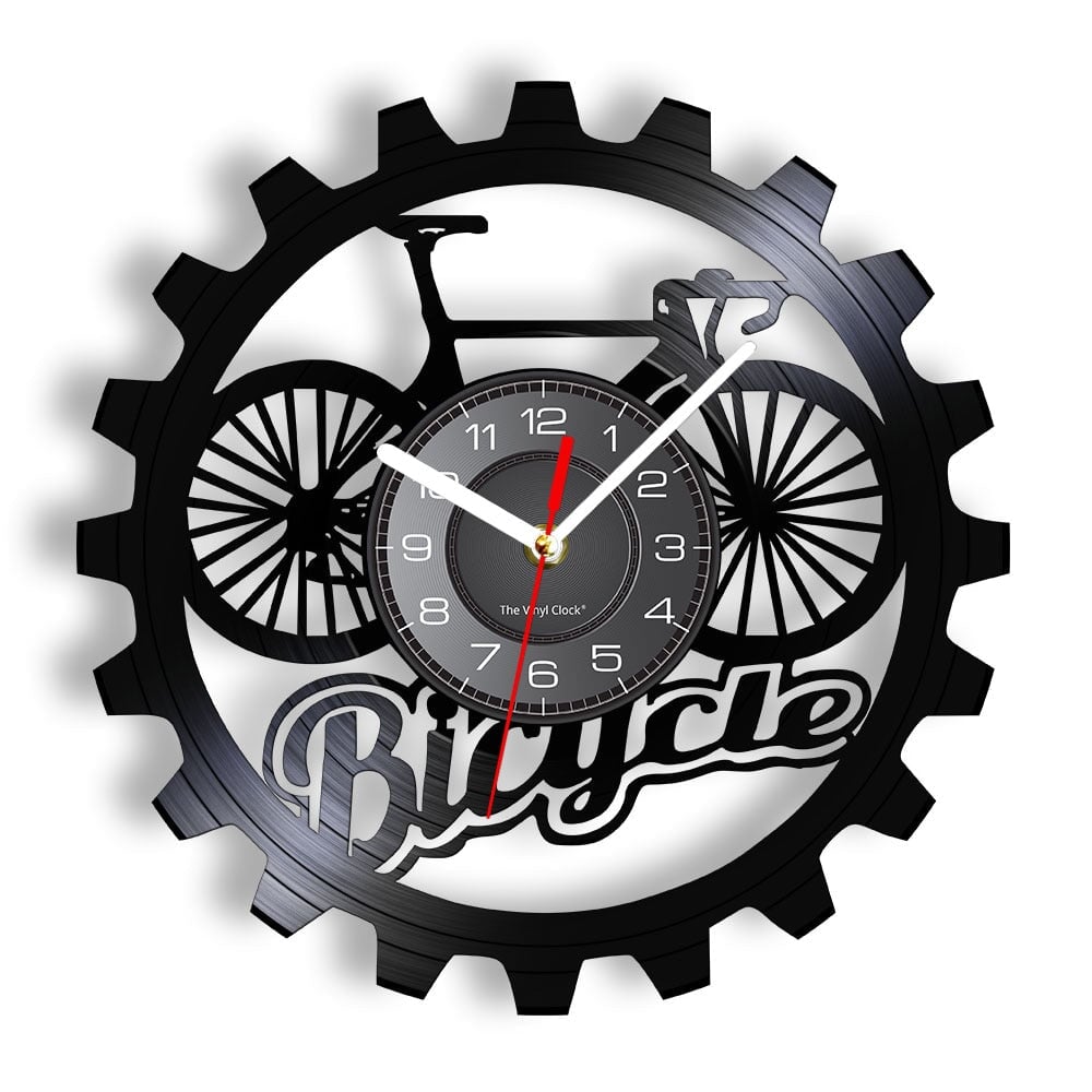 Horloge Murale Design | Bicyclette | Designix - Horloge murales Sans LED 30 cm  - https://designix.fr/