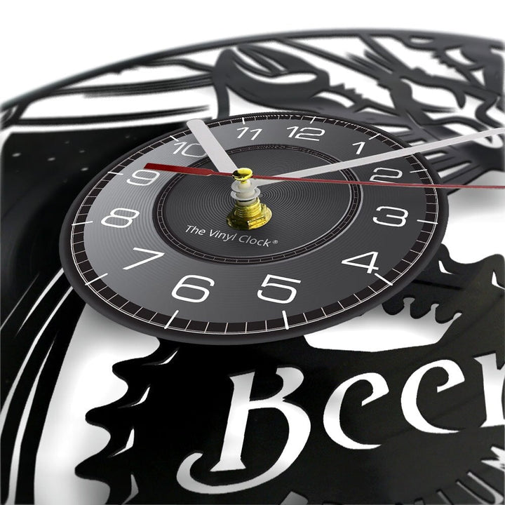Horloge Murale Design | Bière et homard | Designix - Horloge murales    - https://designix.fr/