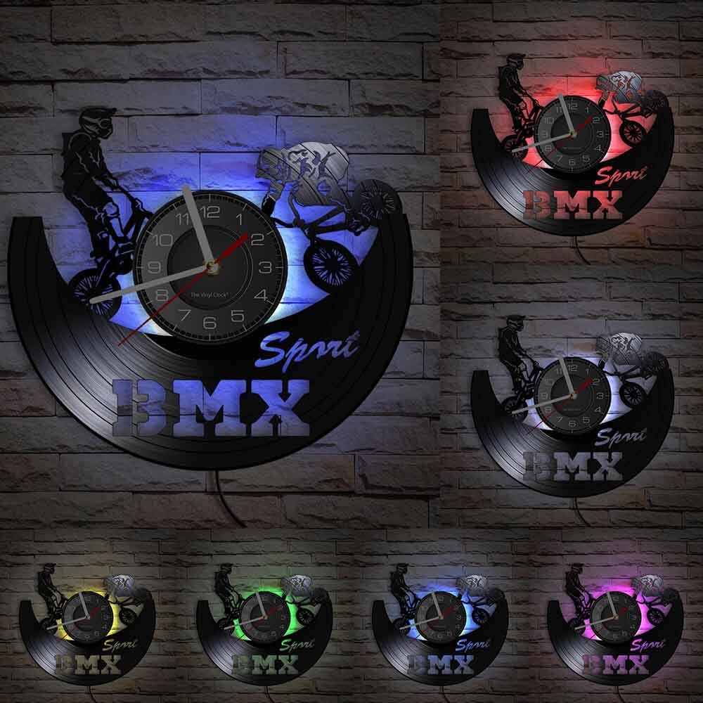Horloge Murale Design | BMX | Designix - Horloge murales Avec LED 30 cm  - https://designix.fr/