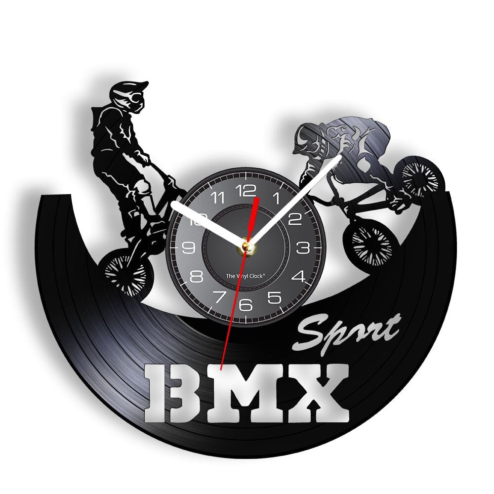 Horloge Murale Design | BMX | Designix - Horloge murales Sans LED 30 cm  - https://designix.fr/