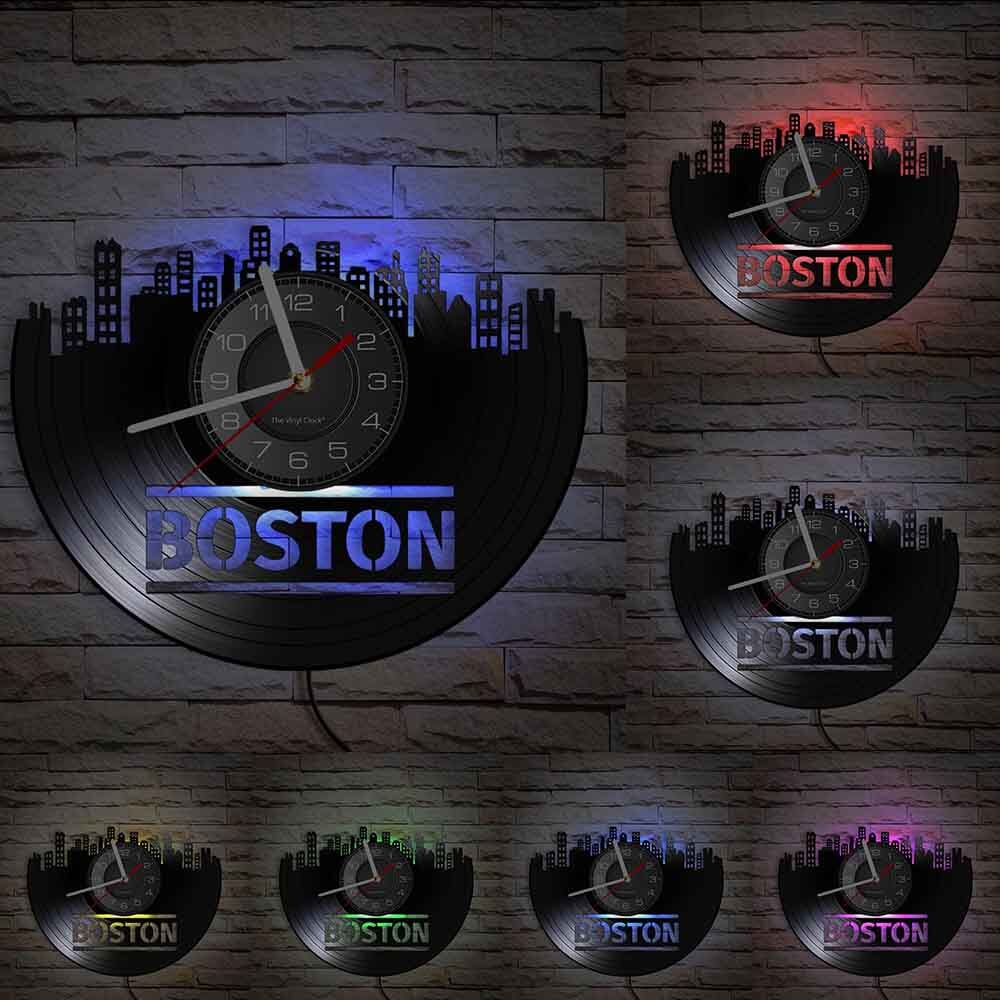 Horloge Murale Design | Boston | Designix - Horloge murales Avec LED 30 cm  - https://designix.fr/