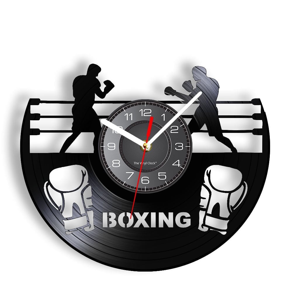 Horloge Murale Design | Boxing | Designix - Horloge murales Sans LED 30 cm  - https://designix.fr/