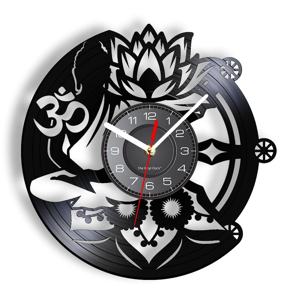 Horloge Murale Design | Buddha Yoga | Designix - Horloge murales Sans LED 30 cm  - https://designix.fr/