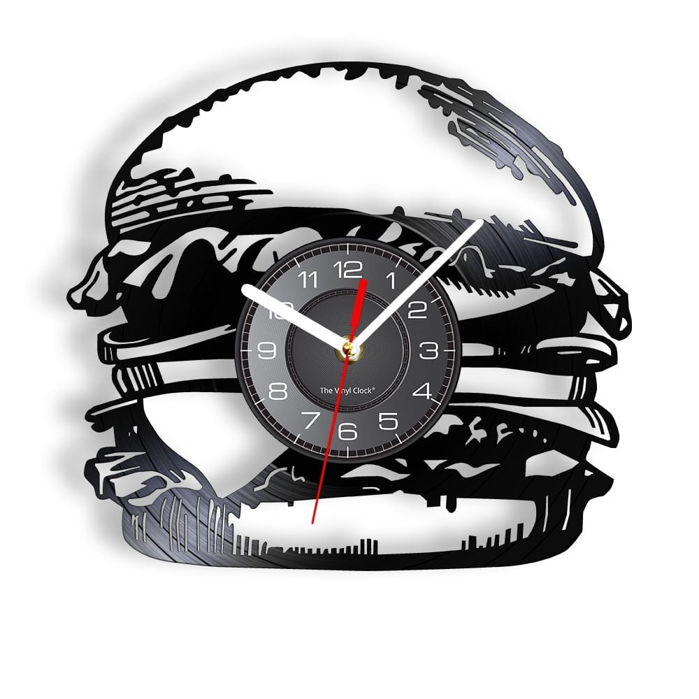 Horloge Murale Design | Burgers | Designix - Horloge murales Sans LED 30 cm  - https://designix.fr/
