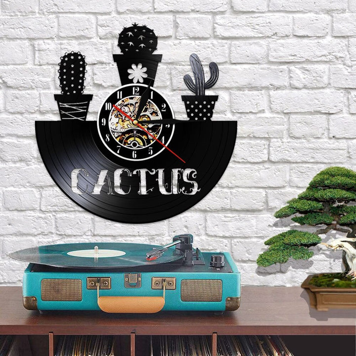 Horloge Murale Design | Cactus | Designix - Horloge murales    - https://designix.fr/