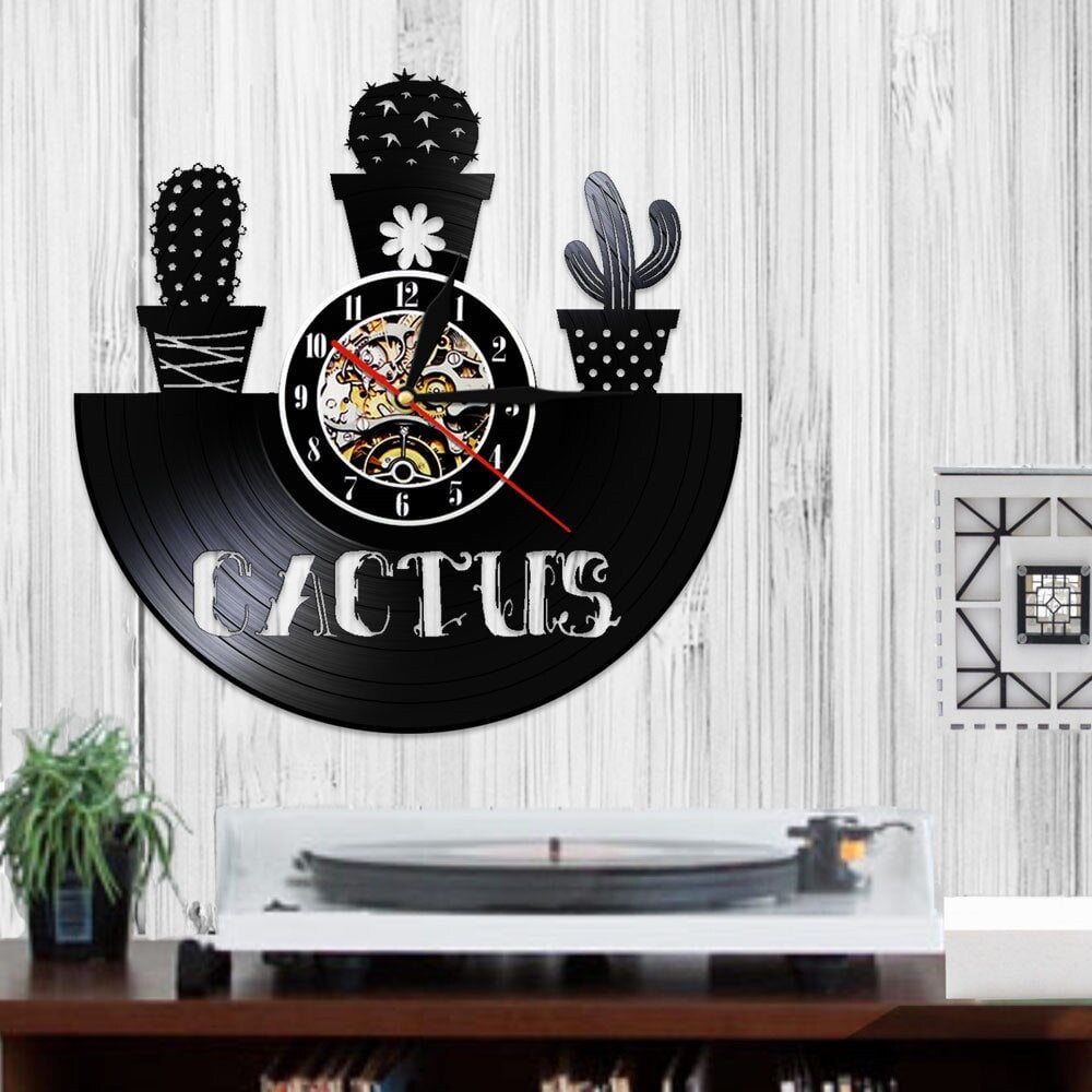 Horloge Murale Design | Cactus | Designix - Horloge murales    - https://designix.fr/