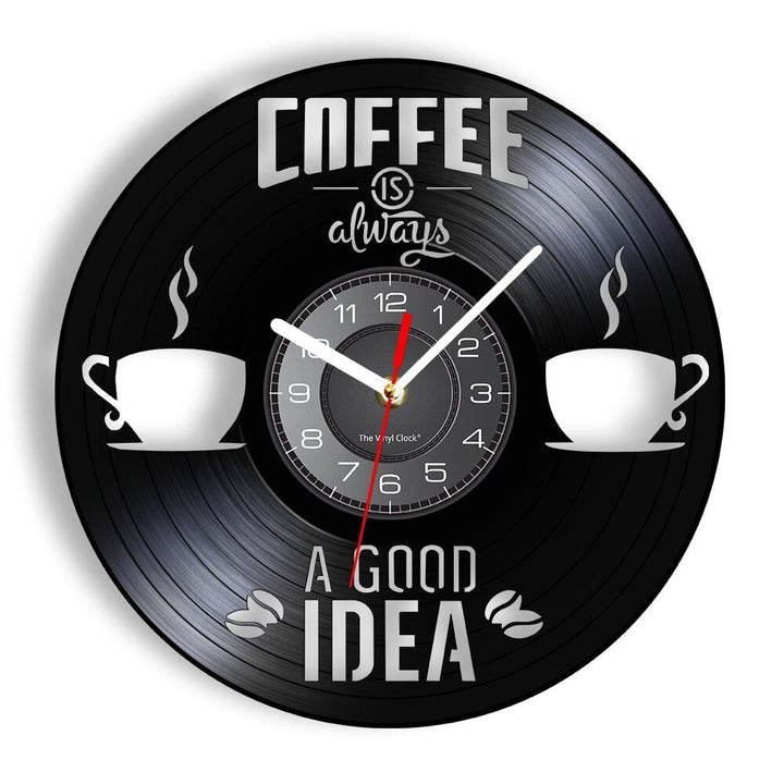 Horloge Murale Design | Café shop | Designix - Horloge murales Sans LED 30 cm  - https://designix.fr/