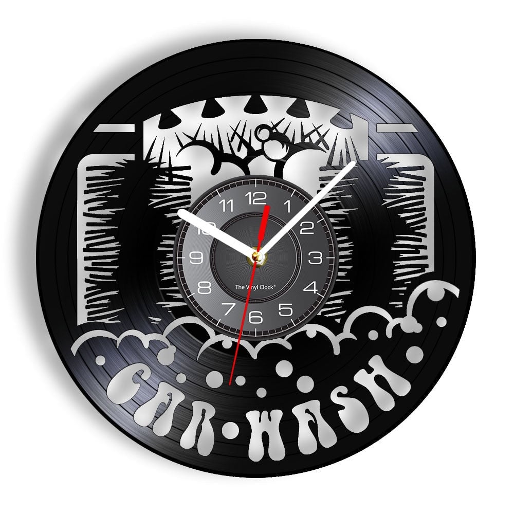 Horloge Murale Design | Car Wash | Designix - Horloge murales Sans LED 30 cm  - https://designix.fr/