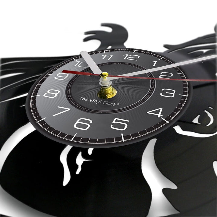 Horloge Murale Design | Cheval Chinois | Designix - Horloge murales    - https://designix.fr/