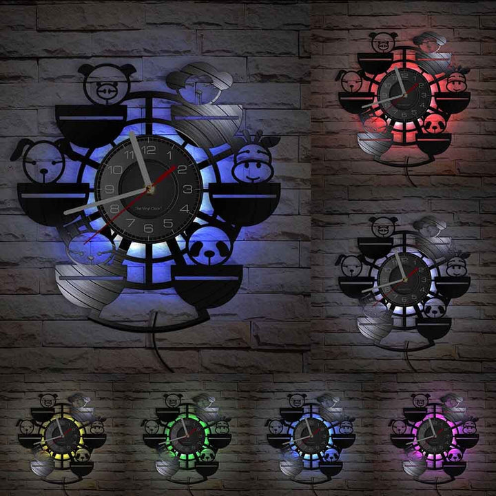 Horloge Murale Design | Circulo | Designix - Horloge murales Avec LED 30 cm  - https://designix.fr/