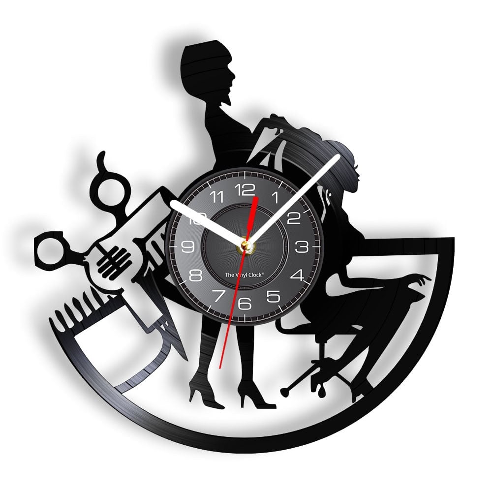 Horloge Murale Design | Coiffeuse | Designix - Horloge murales Sans LED 30 cm  - https://designix.fr/