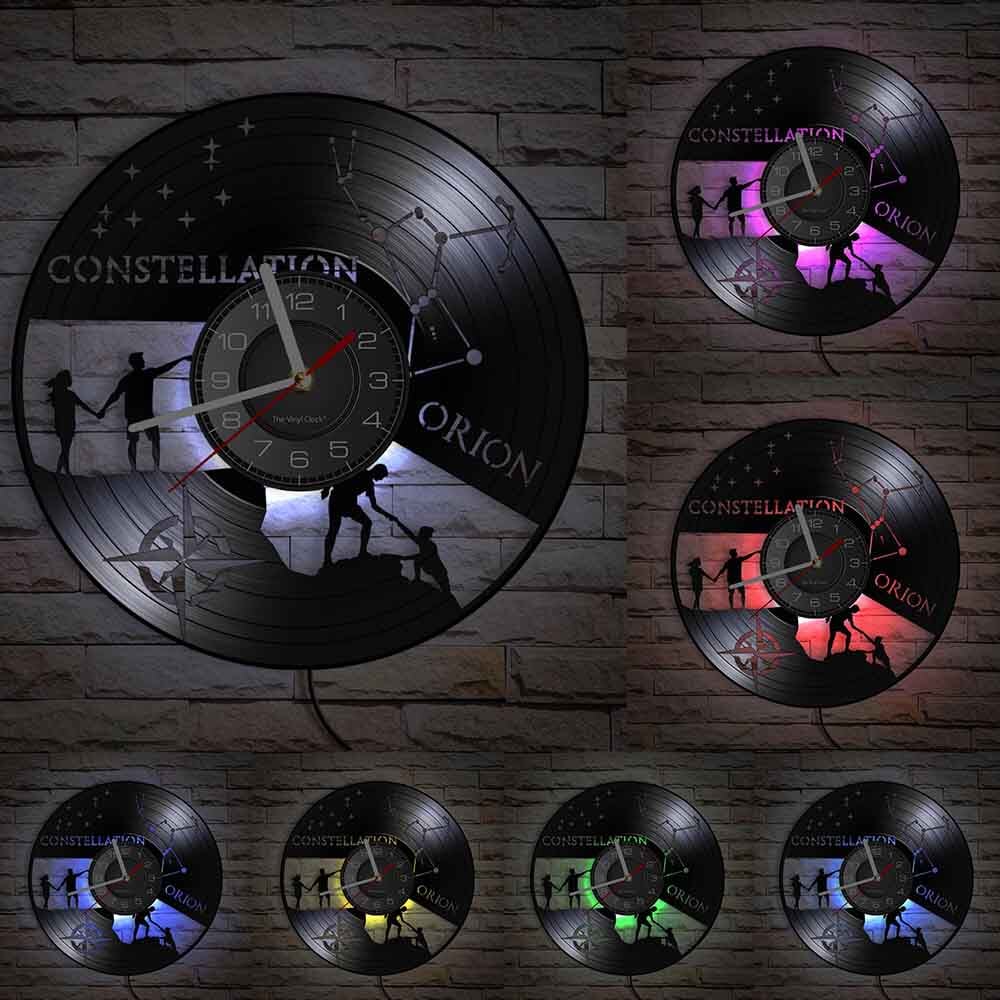 Horloge Murale Design | Constellation Orion | Designix - Horloge murales Avec LED 30 cm  - https://designix.fr/