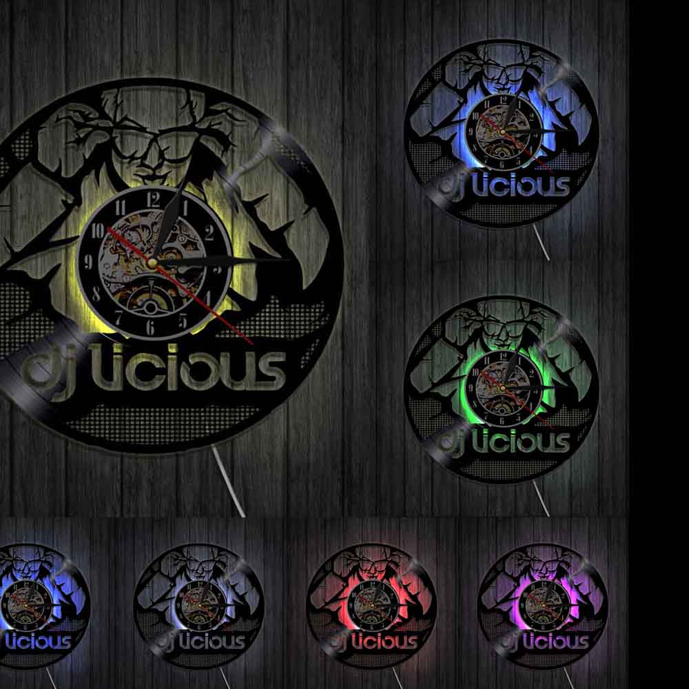 Horloge Murale Design | DJ Licious | Designix - Horloge murales Avec LED   - https://designix.fr/