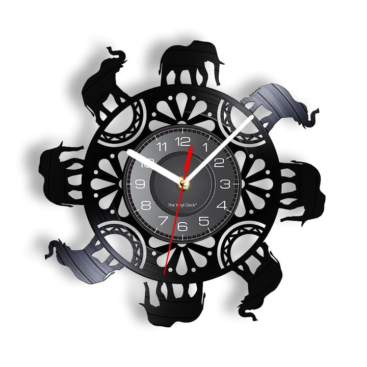 Horloge Murale Design | Éléphant d'Afrique | Designix - Horloge murales Sans LED 30 cm  - https://designix.fr/