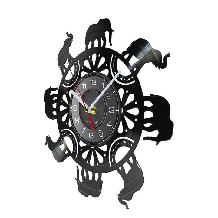 Horloge Murale Design | Éléphant d'Afrique | Designix - Horloge murales    - https://designix.fr/