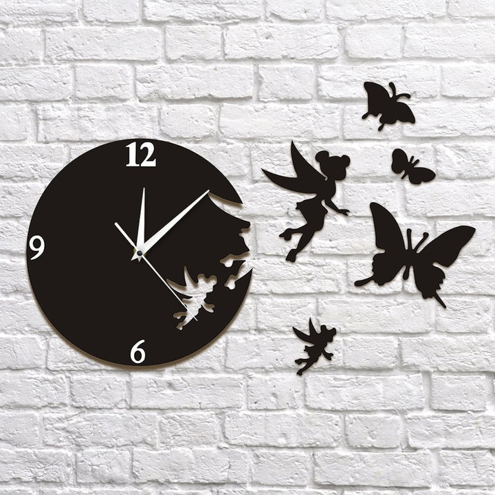 Horloge Murale Design | Fée et Papillons | Designix - Horloge murales Default Title   - https://designix.fr/