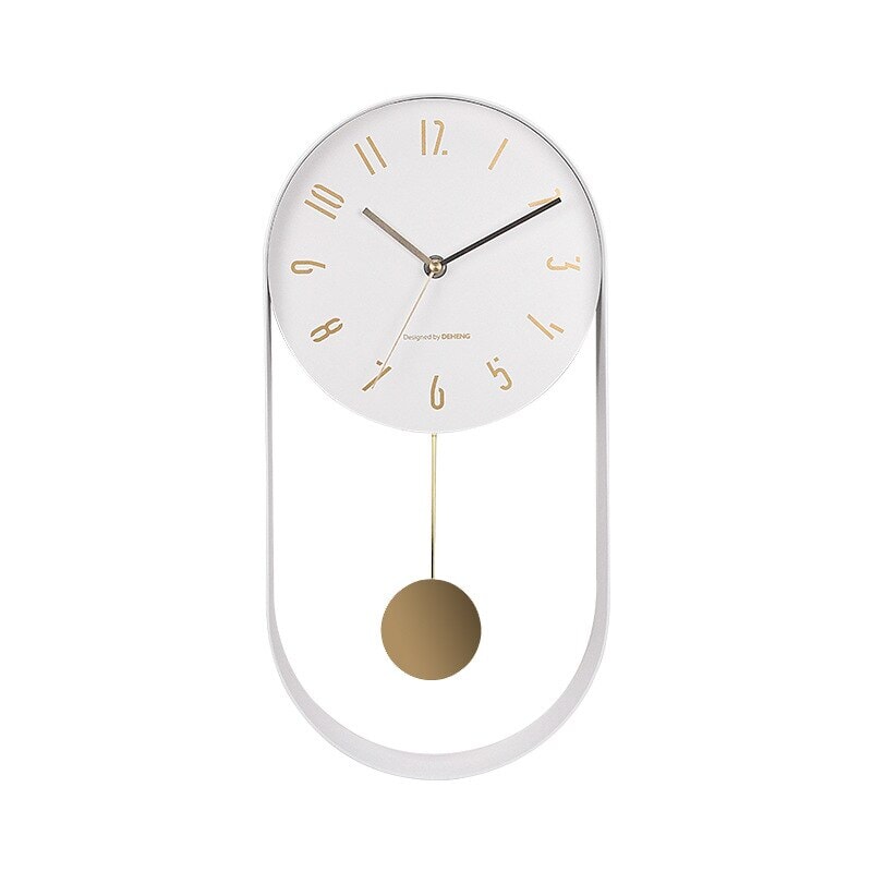 Horloge Murale Design | Gravity | Designix - Horloge murales Blanc 20 x 40cm  - https://designix.fr/