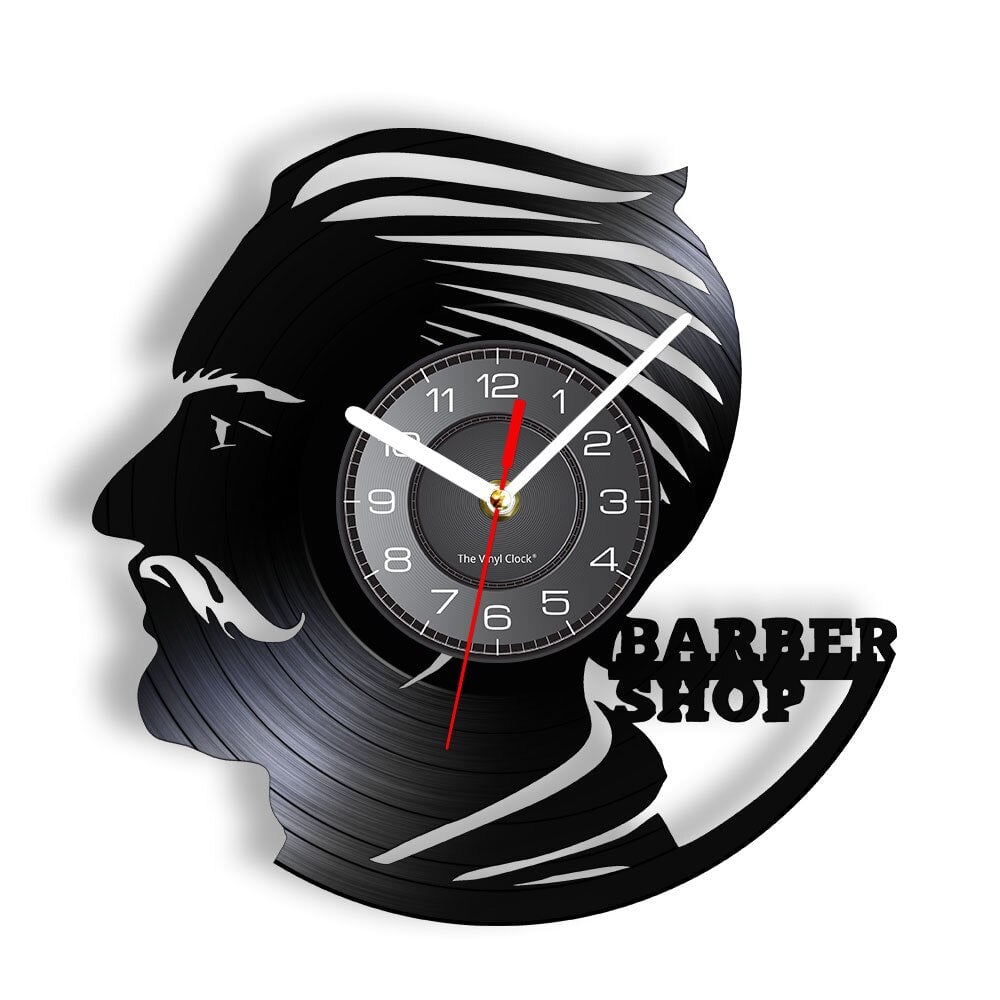 Horloge Murale Design | Hairdresser | Designix - Horloge murales Sans LED 30 cm  - https://designix.fr/