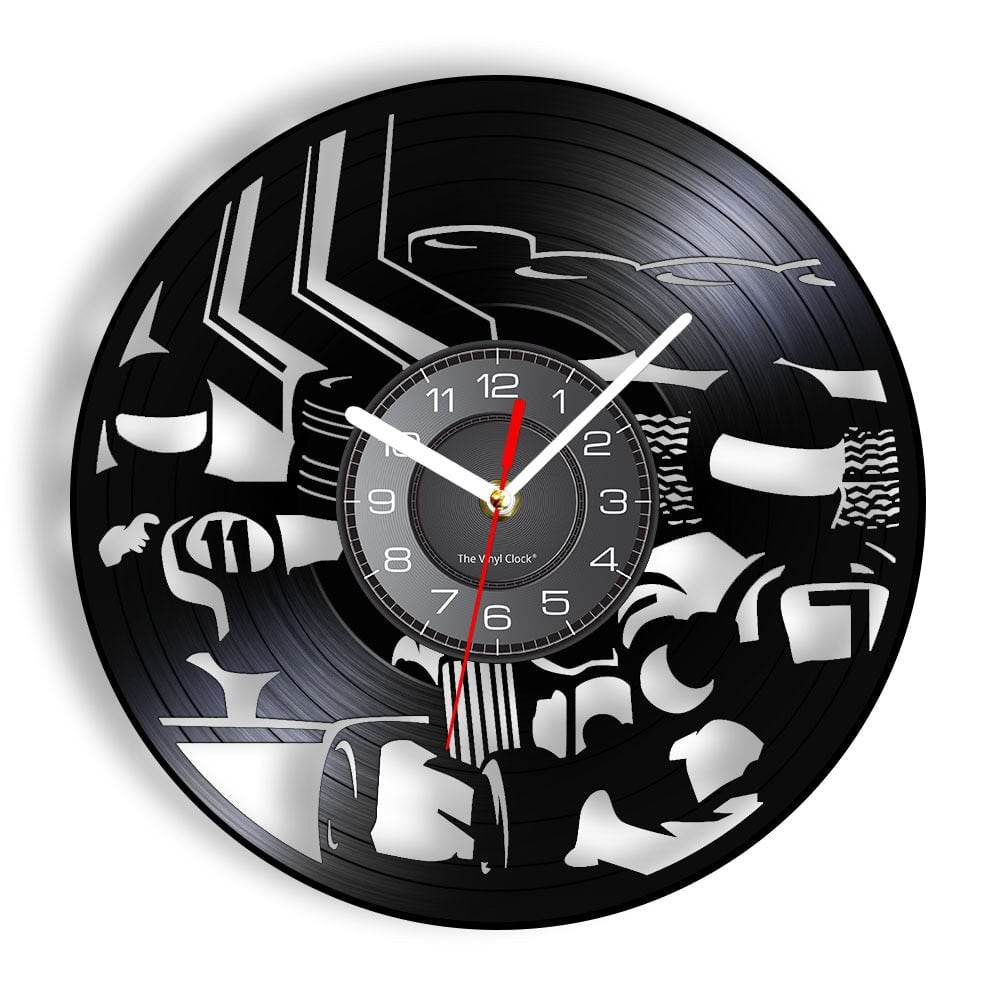 Horloge Murale Design | Karting | Designix - Horloge murales Sans LED 30 cm  - https://designix.fr/