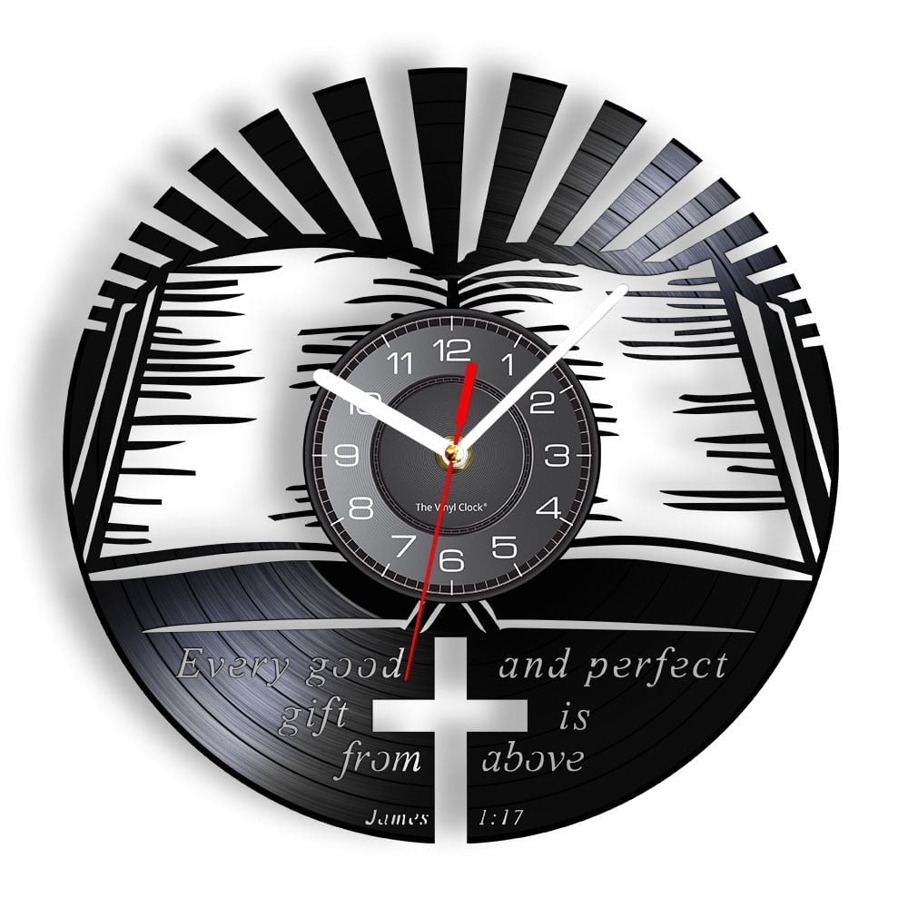 Horloge Murale Design | La Bible | Designix - Horloge murales Sans LED 30 cm  - https://designix.fr/