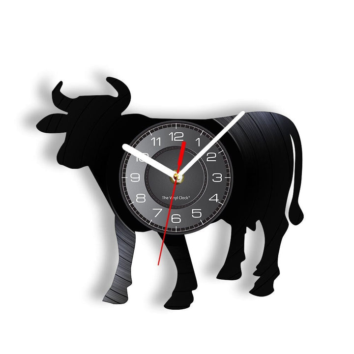 Horloge Murale Design | La Vache | Designix - Horloge murales Sans LED 30 cm  - https://designix.fr/