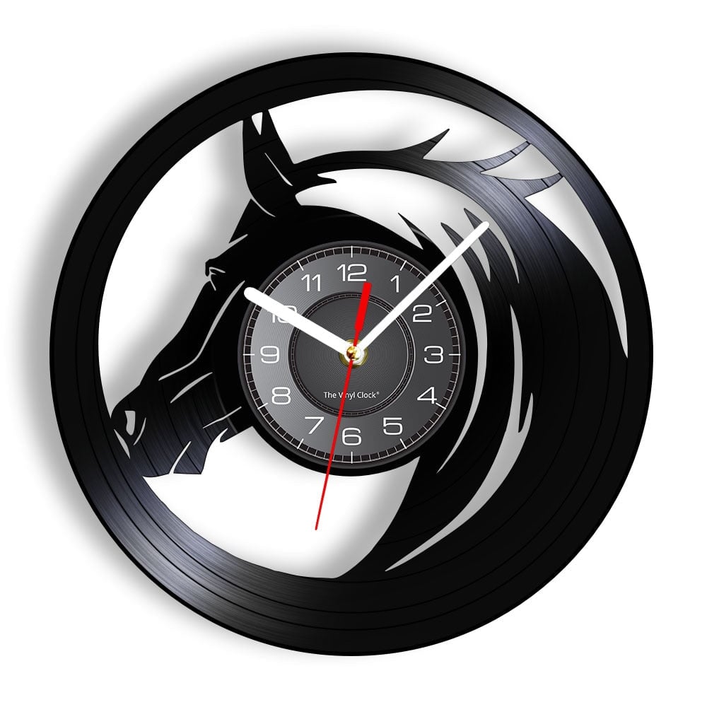 Horloge Murale Design | Le Cheval Pur Sang | Designix - Horloge murales Sans LED 30 cm  - https://designix.fr/