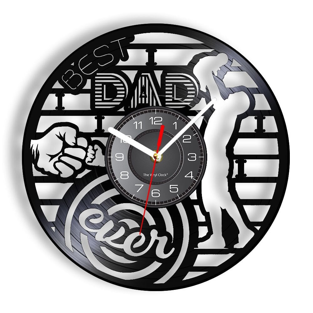 Horloge murale design | Le Meilleur papa | Designix - Horloge murales Sans LED 30 cm  - https://designix.fr/