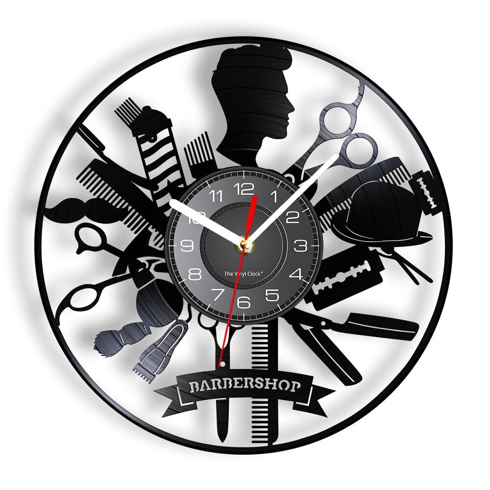 Horloge murale design | Le Salon de la Coupe | Designix - Horloge murales Sans LED 30 cm  - https://designix.fr/