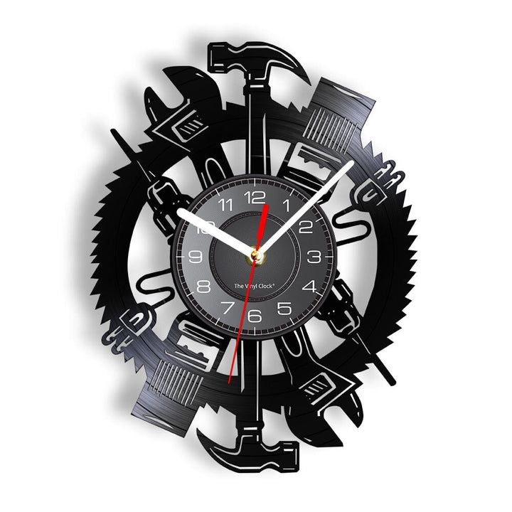 Horloge Murale Design | Les Outils de l'artisan | Designix - Horloge murales Sans LED 30 cm  - https://designix.fr/