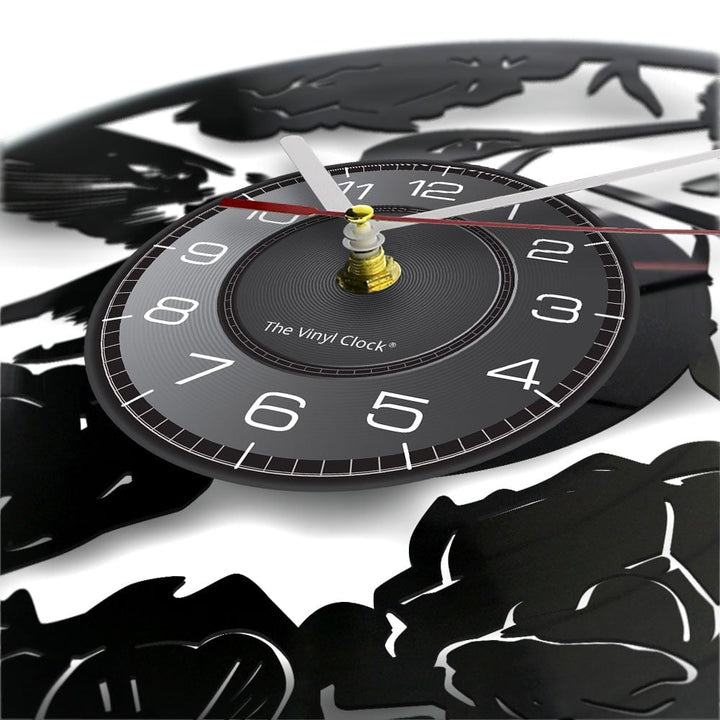 Horloge Murale Design | L'oiseau des Roses | Designix - Horloge murales    - https://designix.fr/