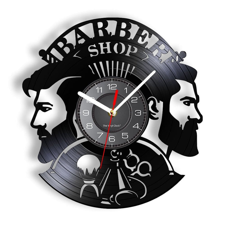Horloge murale design | Magasin de coiffure | Designix - Horloge murales Sans LED 30 cm  - https://designix.fr/