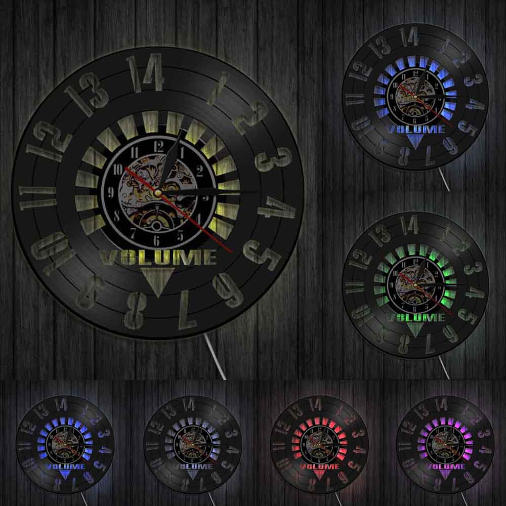 Horloge Murale Design | Monte le Volume | Designix - Horloge murales Avec Led   - https://designix.fr/