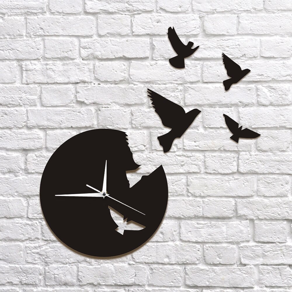Horloge Murale Design | Oiseau volant | Designix - Horloge murales Default Title   - https://designix.fr/