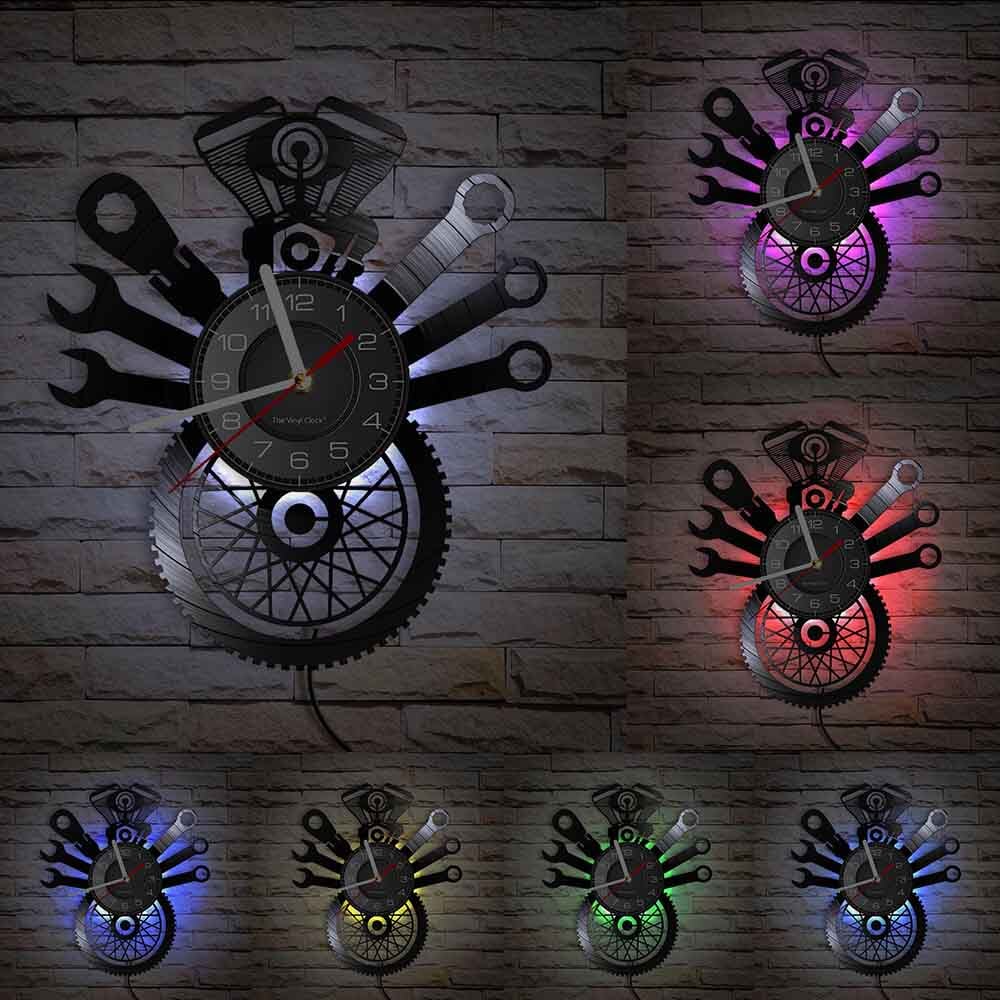 Horloge murale design | Outils de réparations | Designix - Horloge murales Avec LED 30 cm  - https://designix.fr/