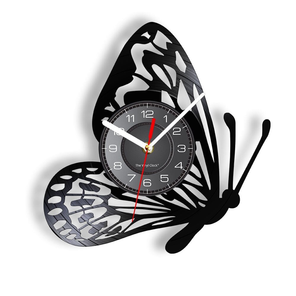 Horloge Murale Design | Papillion | Designix - Horloge murales Sans LED 30 cm  - https://designix.fr/