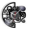 Horloge murale design | Pieuvre noire