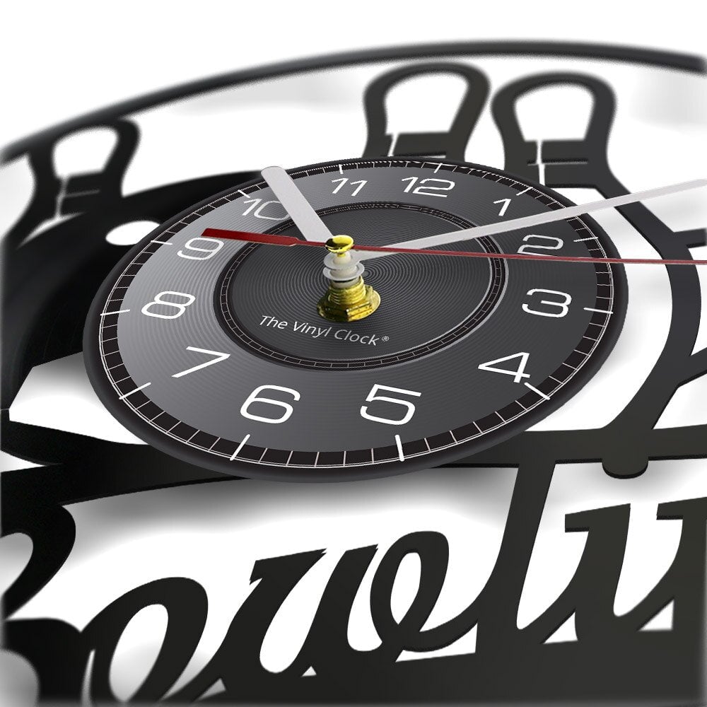 Horloge Murale Design | Quille de Bowling | Designix - Horloge murales    - https://designix.fr/