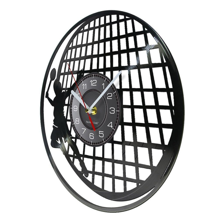 Horloge murale design | Raquette Badminton | Designix - Horloge murales    - https://designix.fr/